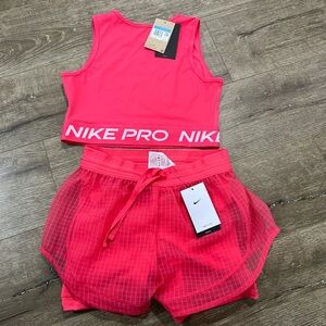 Nike Pro Pink Sports Set